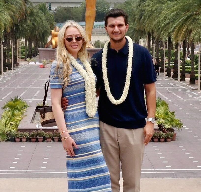 US Prez Trump’s daughter Tiffany arrives in Agra with husband during private visit to India