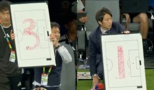 Japan Coach’s Whiteboard Tactics Go Viral at FIFA World Cup
