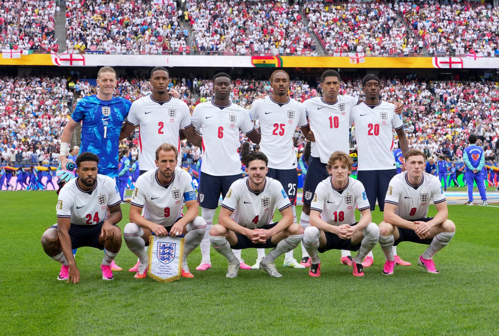 England and Panama players in action ahead of their FIFA World Cup 2026 Group L match.