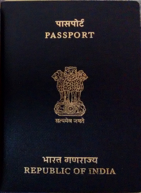 An Indian passport placed on official documents, representing the revised passport fee structure effective from July 1, 2026.