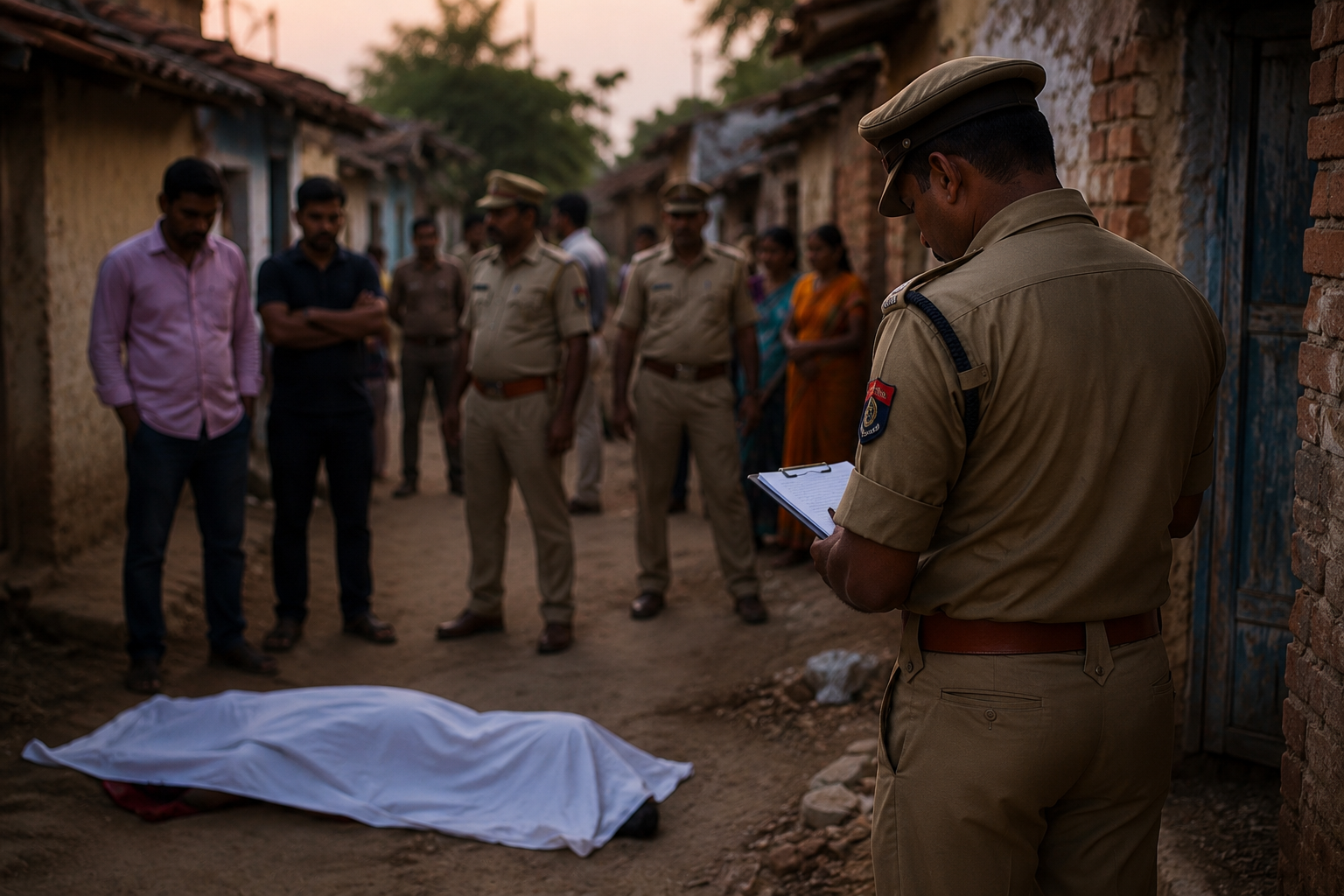 Police investigate after a man allegedly killed his daughter and injured his wife in Firozabad.