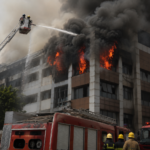 Fire breaks out at 3-storey commercial building in Lucknow’s Aliganj, 14 fire tenders deployed