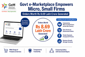 Digital Transformation: Govt e-Marketplace Boosts MSEs with Orders Worth โน8.69 Lakh Crore