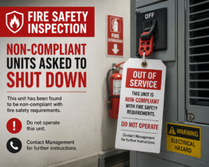 Fire safety inspection: Non-compliant units asked to shut down