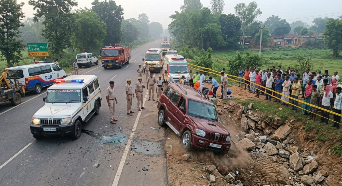 3 Children Among 5 Family Members Killed as Scorpio Crashes in Simdega