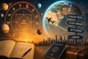 Which Planetary Positions Indicate Foreign Travel and Settlement in Astrology?