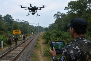 Drone surveillance to strengthen security onNaxal-affected railway tracks