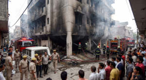 Two die in Noida fire; building owner, leaseholder in police custody