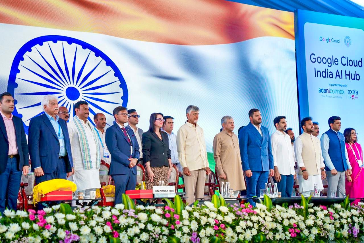 A modern, high-tech hyperscale data center facility representing cloud computing and AI infrastructure growth in India.