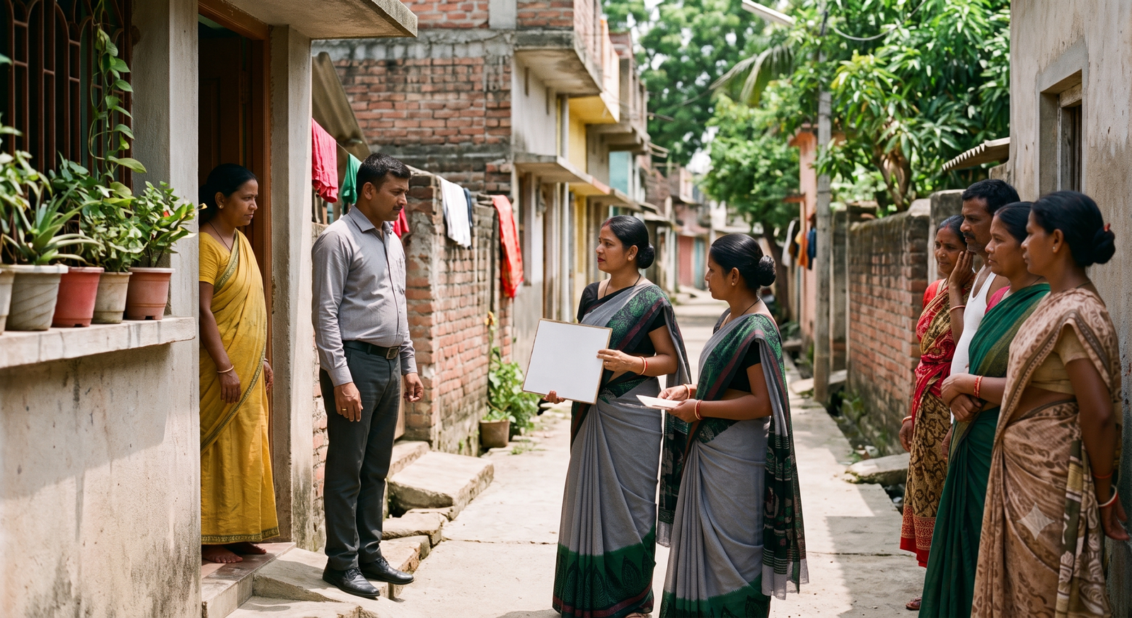 Health department team inspecting mosquito breeding sites and conducting door-to-door dengue surveillance in Ranchi Municipal Corporation wards
