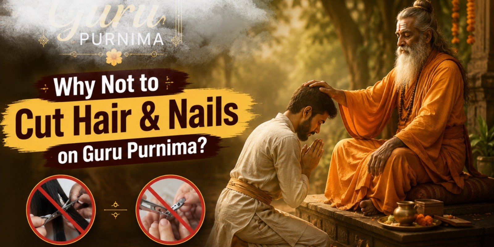 Devotees performing Guru Puja and offering prayers on the auspicious occasion of Guru Purnima 2026.