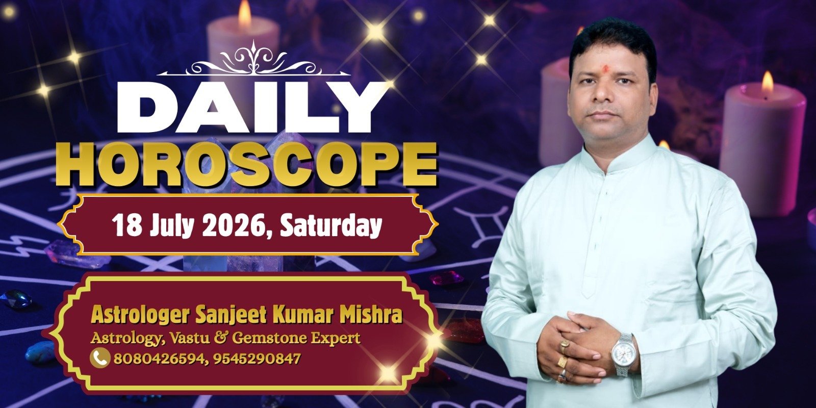 Discover what the planetary transits hold for your career, finance, relationships, and health today. Read your complete daily horoscope now