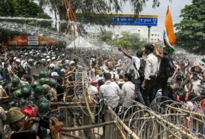 Massive student march in Ranchi reaches Assembly gate no 1