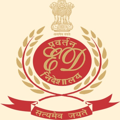 Enforcement Directorate seal on a high-value villa following a money laundering raid in Delhi and Goa