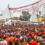 Shravan 2nd Monday: Immense Crowd Gathers at Deoghar for Jalabhishek
