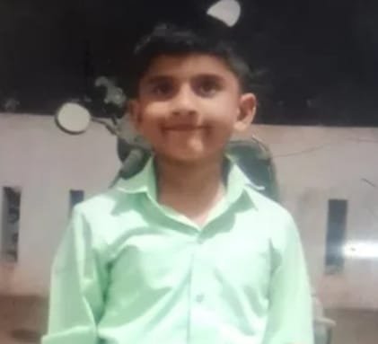 Kengeri traffic police investigating the scene where a tipper lorry hit a scooter, killing a five-year-old schoolboy in Bengaluru.