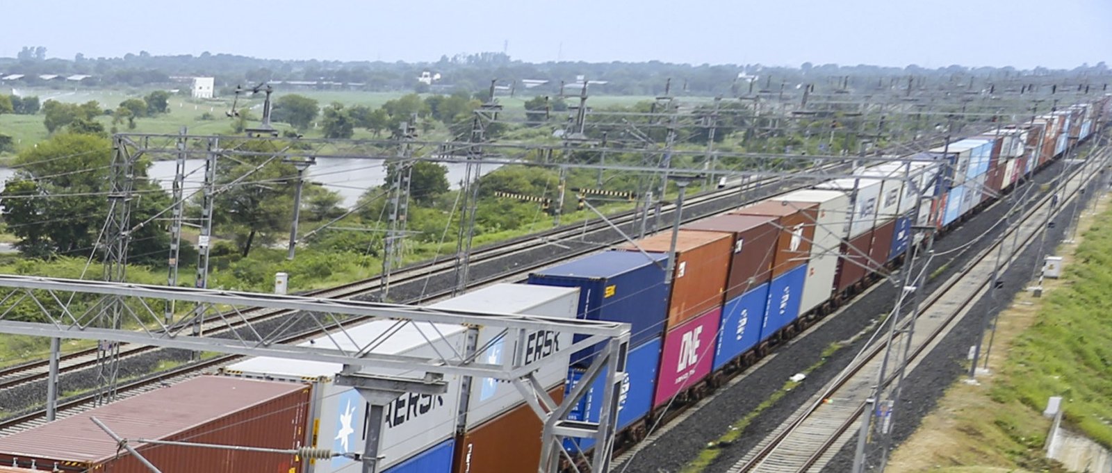 derailed goods train wagon restoration work chhan arorian kathua