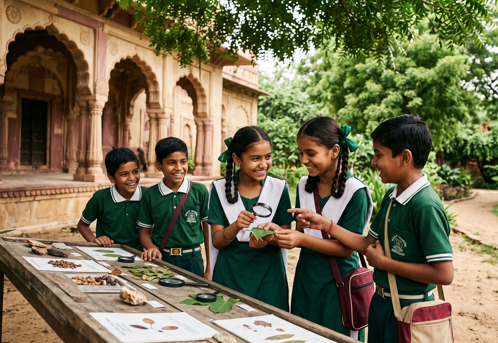 Student leaders from Ranchi government schools during an exposure tour to the Jharkhand Vidhan Sabha, organised under the aegis of the Jharkhand Education Project Council.