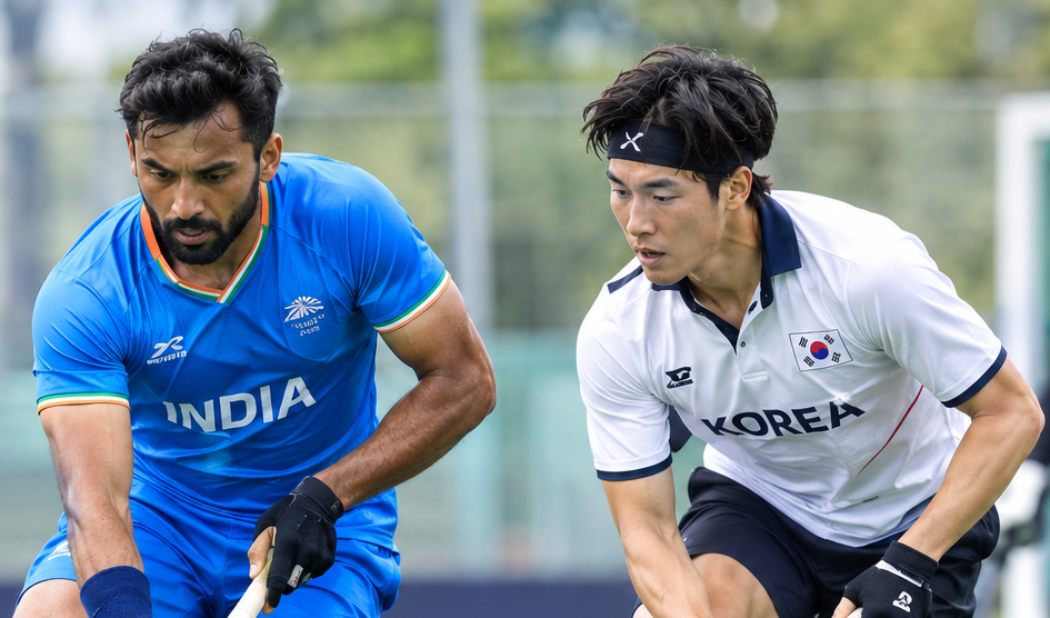 indian mens hockey team training ahead of korea match.