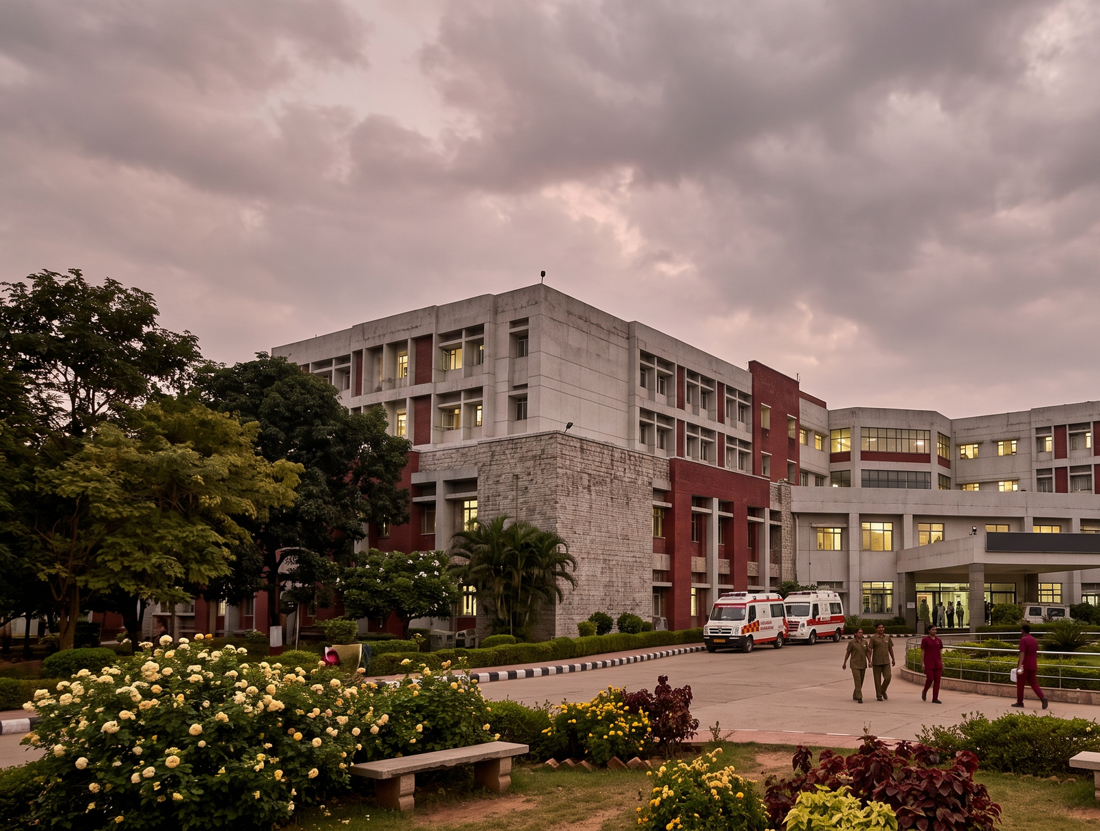 mgm medical college hospital dimna building premises