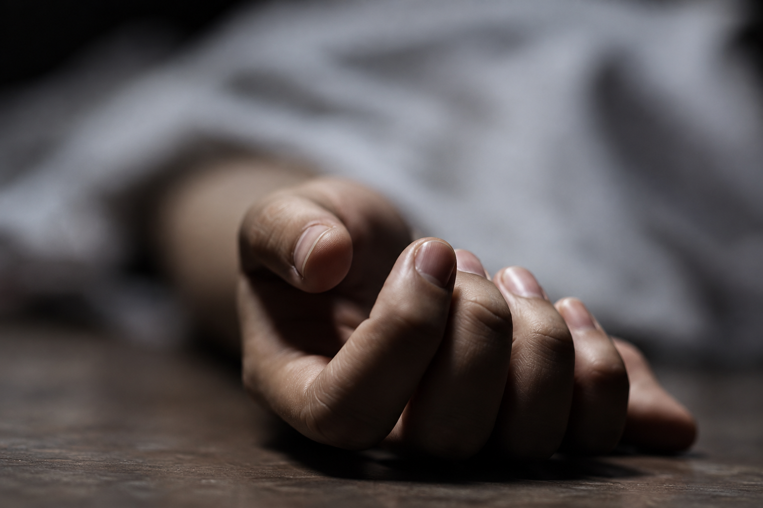 Police cordoned off the Kherbadi forest area in Dhanbad following the recovery of the victim's body and severed head.