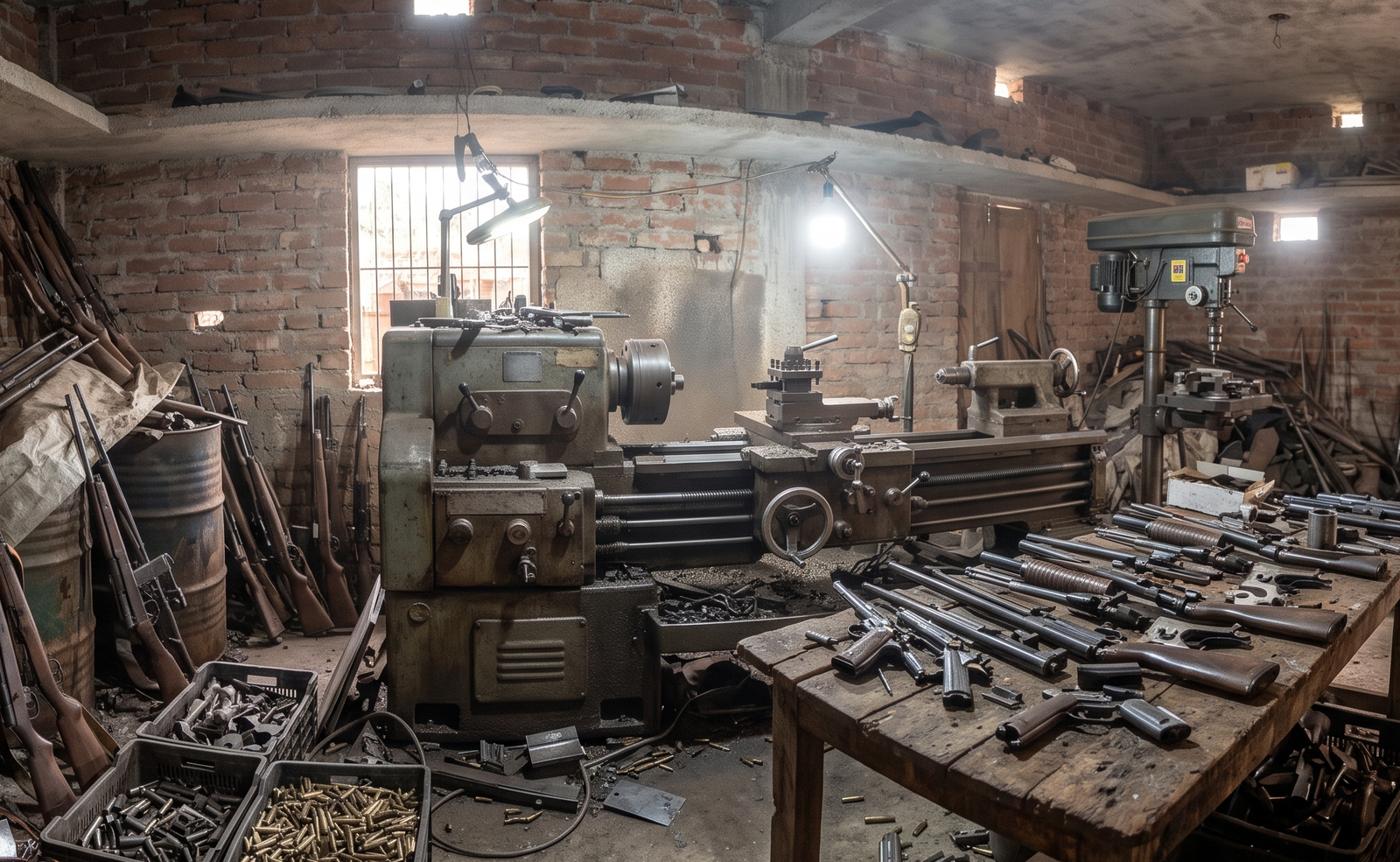 police raid illegal mini gun factory dumka jharkhand weapons haul