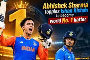 Abhishek Sharma Reclaims World No. 1 Spot in ICC T20I Rankings After Sensational 38-Ball Century in Wellington