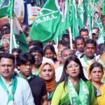 JMM protests against SIR, demands removal of CEC