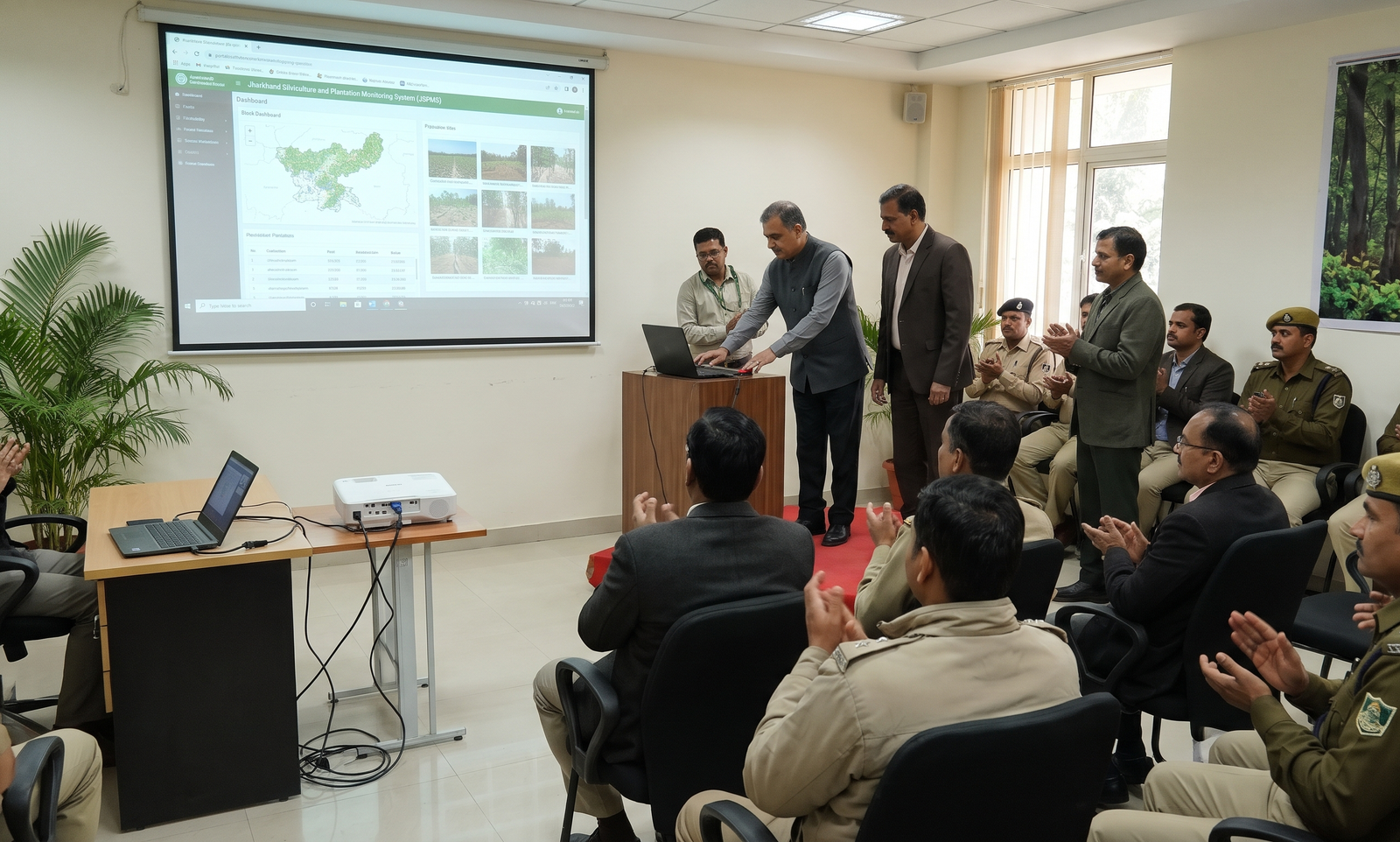 Jharkhand Forest Department launches the JSPMS portal for GIS-backed, transparent tracking of afforestation, and division-wise progress.
